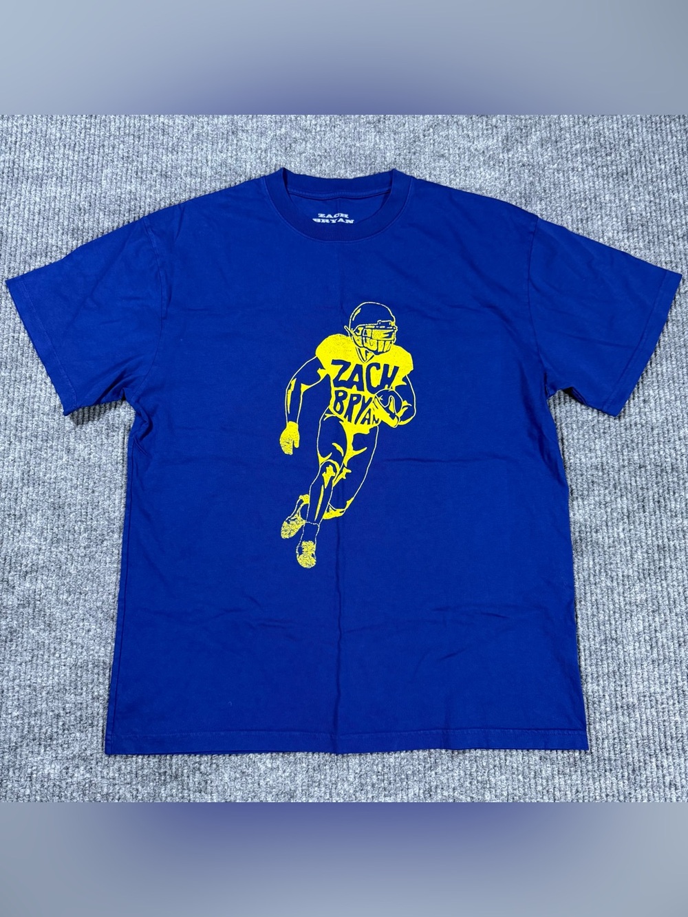 Zach Bryan The Big House Concert T-Shirt Sz M John Mayer Country Music Football